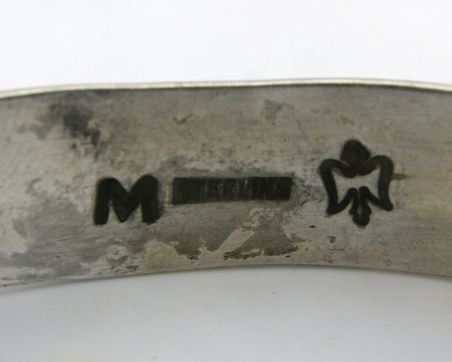 Navajo Bracelet .925 SOLID Silver Handmade Artist C Montoya C. 1980's