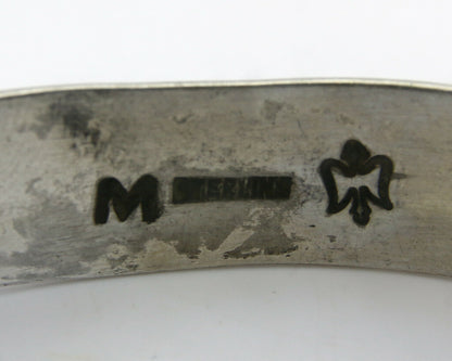 Navajo Bracelet .925 SOLID Silver Handmade Artist C Montoya C. 1980's