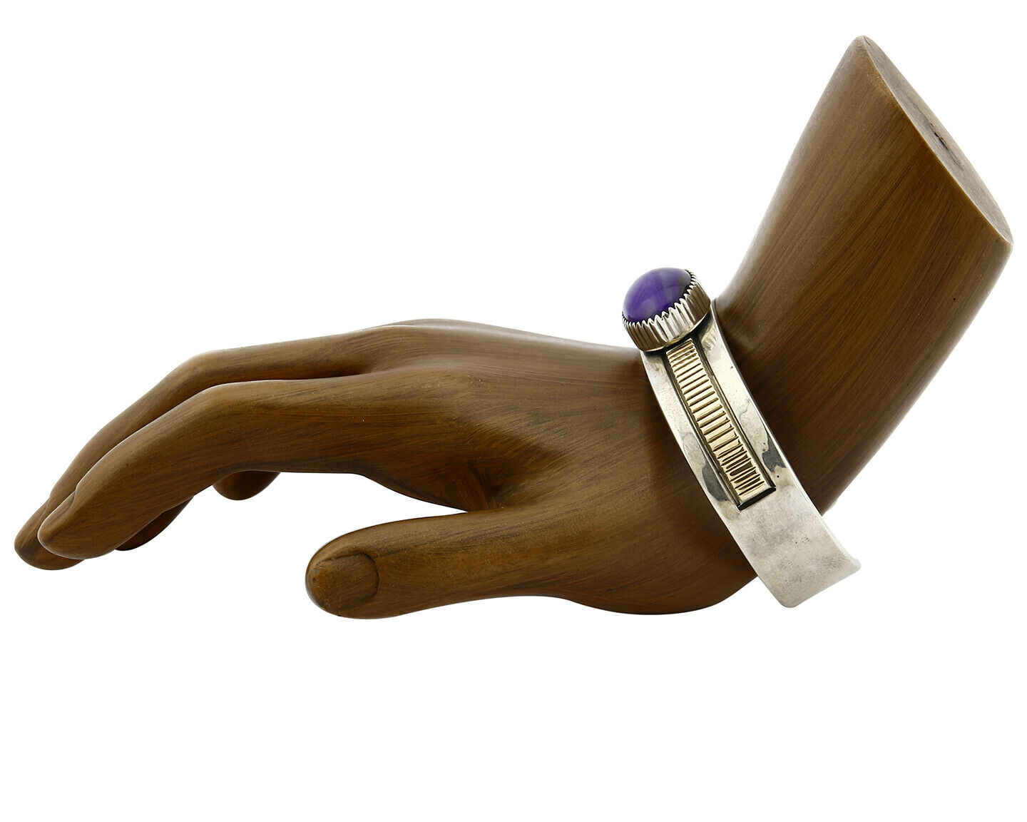 Women's Navajo William Denetdale Bracelet .925 Silver & 14k Gold C.1980's