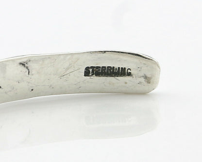 Navajo Bracelet .925 Silver Hand Stamped Arrow Head Artist I Montoya C.80's