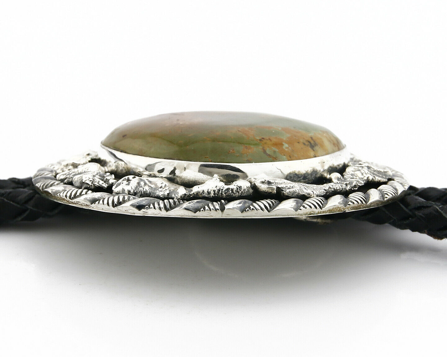 Navajo Bolo Tie .925 Silver Royster Turquoise C.80's Native American