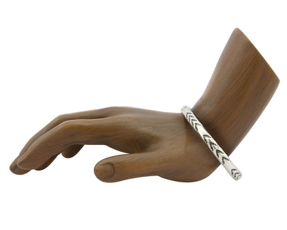 Navajo Bracelet .925 Silver Hand Stamped Arrow Head Artist V Montoya C.80's