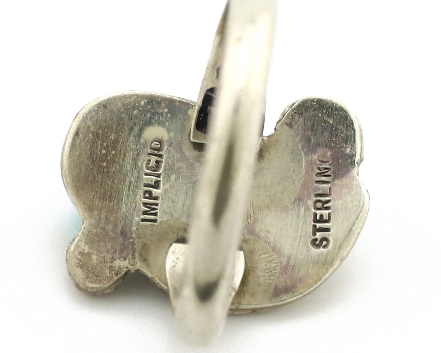 Zuni Ring 925 Silver Natural Mined Blue Turquoise Artist Signed Simplicio C.80's