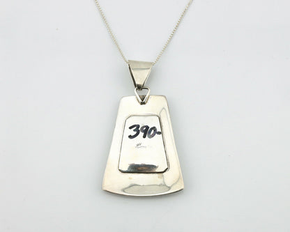 Navajo Handmade Pendant .925 Silver Opal Artist Signed Sun C.80's