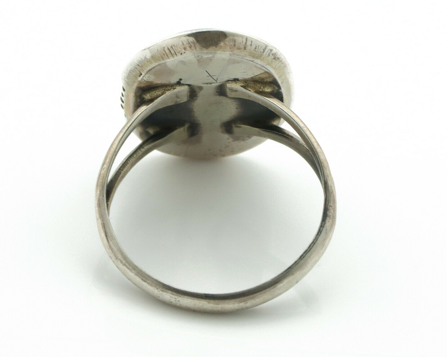 Navajo Ring .925 Silver Blue Turquoise Native American Artist Handmade C.80's