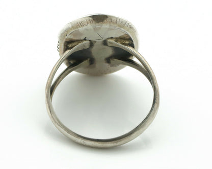 Navajo Ring .925 Silver Blue Turquoise Native American Artist Handmade C.80's
