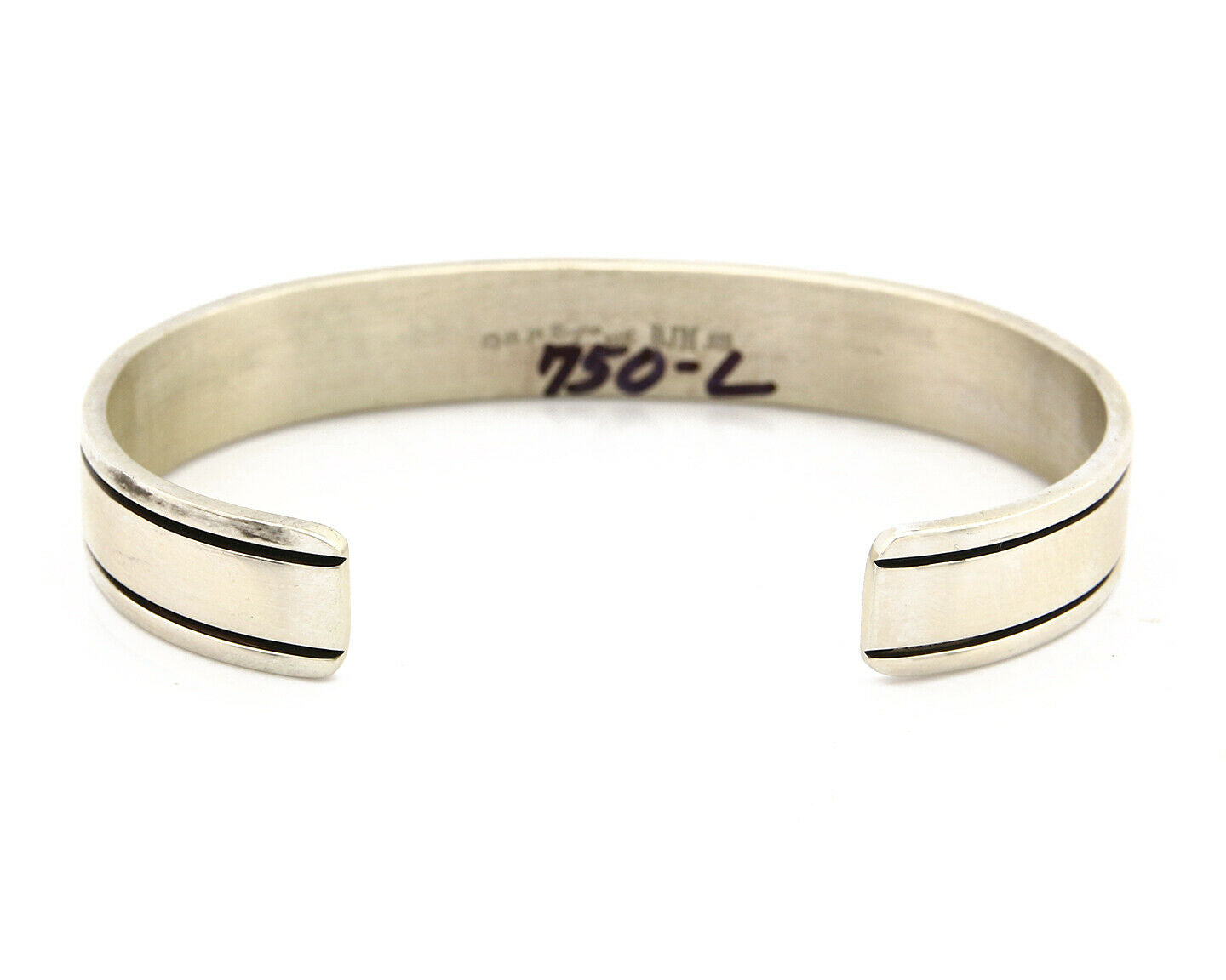 Navajo Bracelet .925 Silver SOLID 14k Yellow Gold Signed MM Rogers & DJM C80-90s