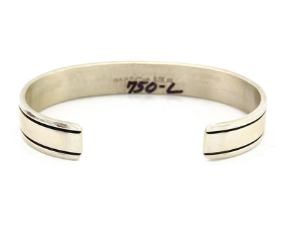 Navajo Bracelet .925 Silver SOLID 14k Yellow Gold Signed MM Rogers & DJM C80-90s