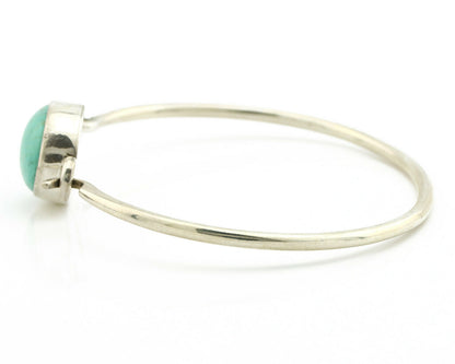 Navajo Bracelet .925 Silver Blue Arizona Turquoise Native American Artist C.90's