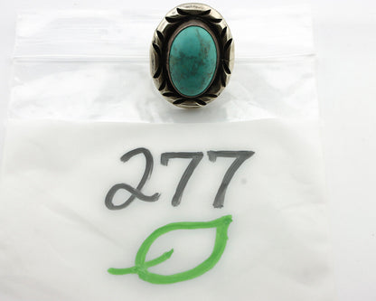 Navajo Ring 925 Silver Turquoise Mountain Artist Signed C Montoya C.80's