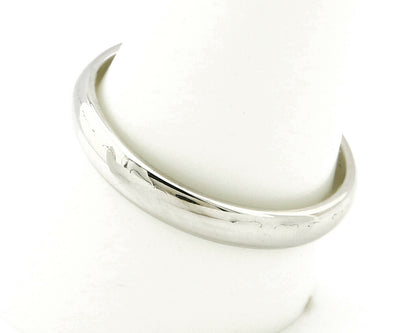 Wedding Band 18k Gold SOLID White 3.5 mm Wide Ring