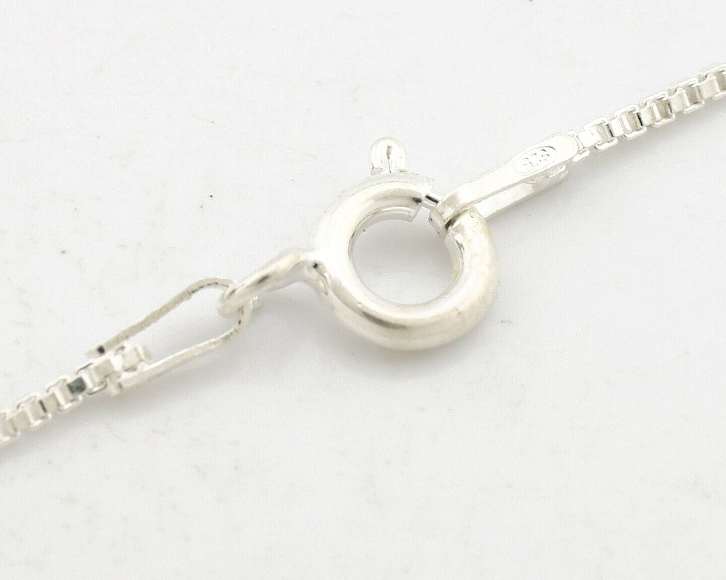 Navajo Necklace .925 Silver Kingman Turquoise Signed UP C.1980's