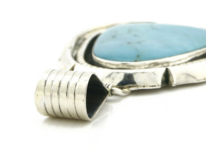 Women's Navajo Pendant Turquoise .925 Silver Handmade Artist BP