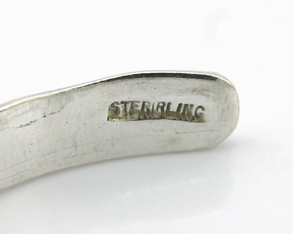 Navajo Bracelet .925 Silver Hand Stamped Arrow Head Artist Montoya C.80's