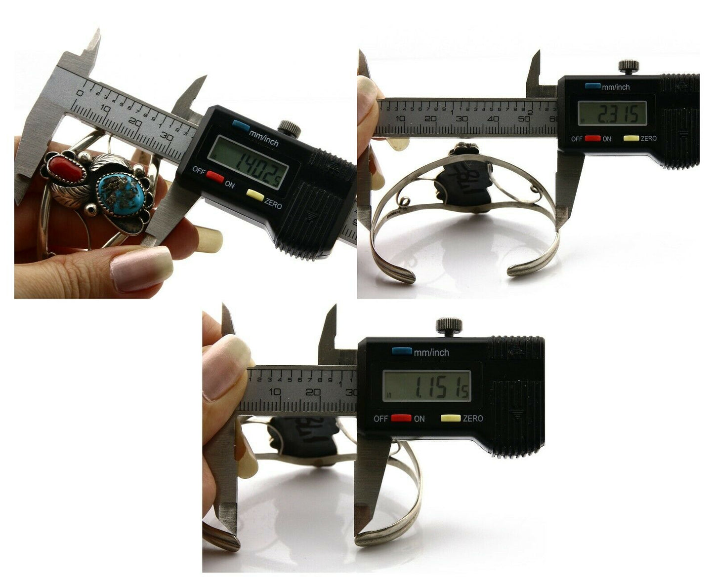 Navajo Bracelet .925 Silver Morenci Turquoise Artist Native American Circa 1975