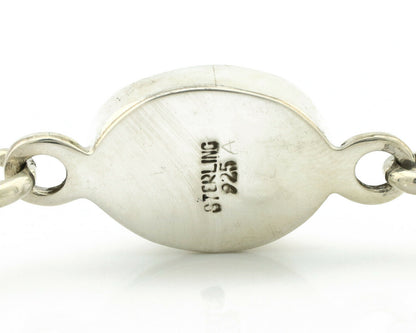 Navajo Bracelet .925 Silver Blue Arizona Turquoise Native American Artist C.90's