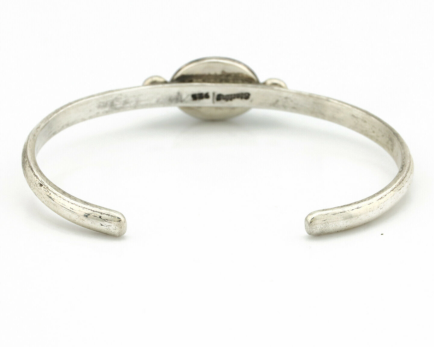 Navajo Bracelet .925 Silver Royston Turquoise Native American Artist C.90's