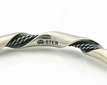 Navajo Handmade Bracelet .925 Silver Native Artist Se C.80's