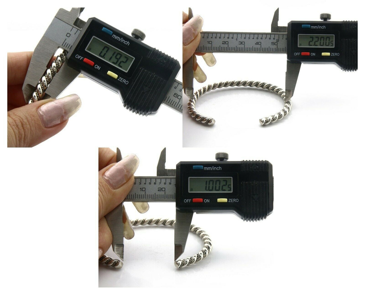 Navajo Bracelet .925 SOLID Silver Handmade Artist Tahe Circa Late 1980's