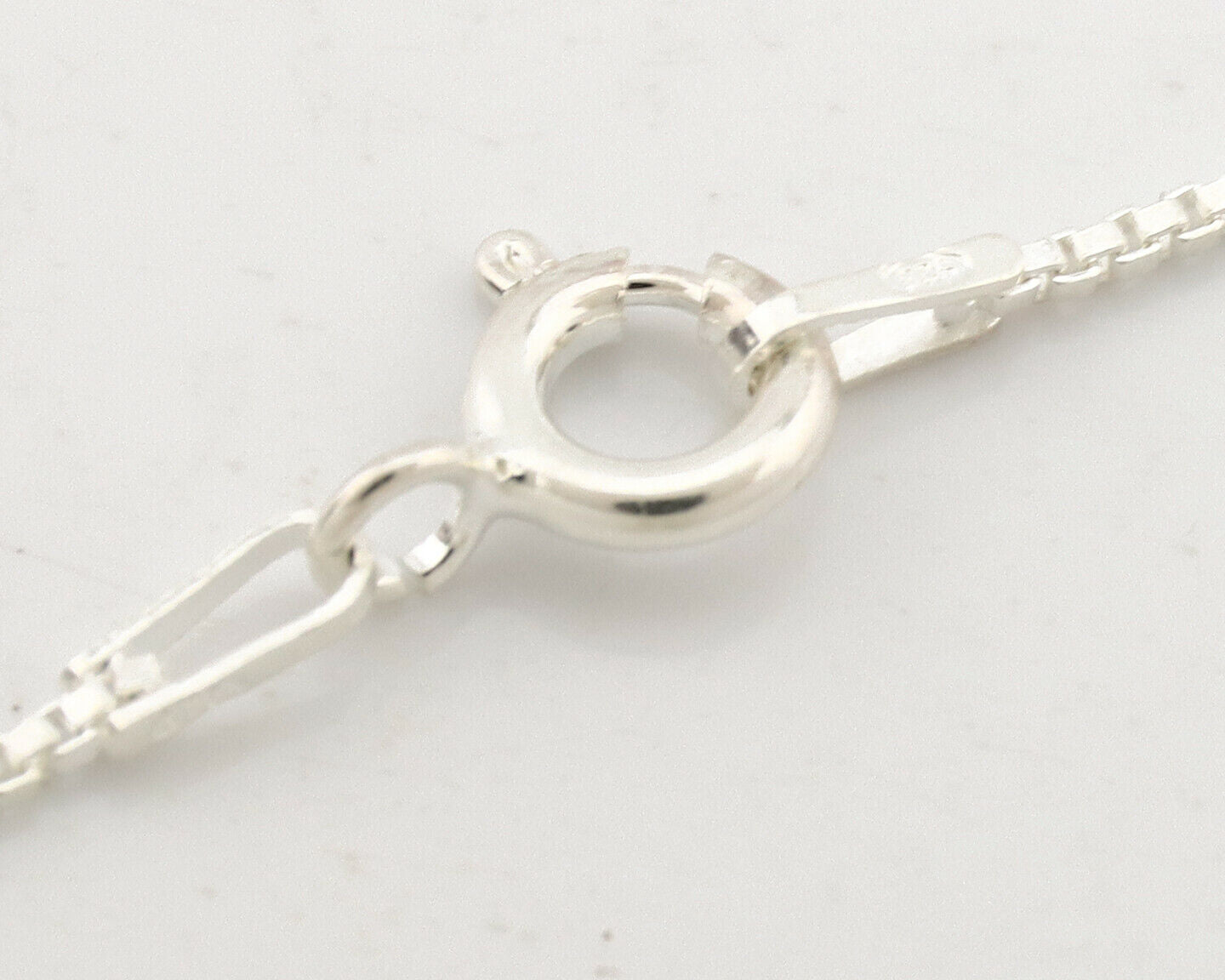 Navajo Necklace .925 Silver Damele Variscite Signed Sun C.1980's