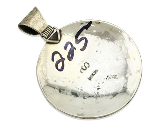 Navajo Necklace .925 Silver Kingman Turquoise Stanley Bain C.80's