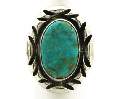 Navajo Ring 925 Silver Turquoise Mountain Artist Signed C Montoya C.80's