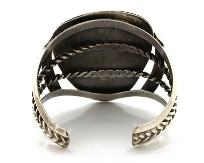 Santo Domingo Cuff Bracelet 925 Silver Malachite Signed Joseph De Vern Cortiz
