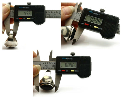 Navajo Ring .925 Silver Handmade Black Onyx Native American Artist C.80's