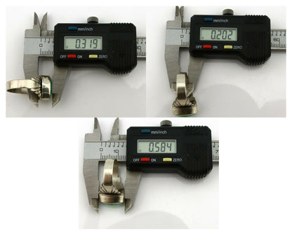 Navajo Ring .925 Silver Kingman Turquoise Artist Signed Apache C.80's