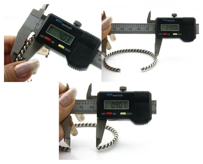 Navajo Bracelet .925 SOLID Silver Handmade Artist Tahe Circa Late 1980's