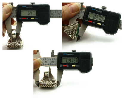 Navajo Ring .925 Silver Cripple Creek Turquoise Artist Signed Montoya C.80's