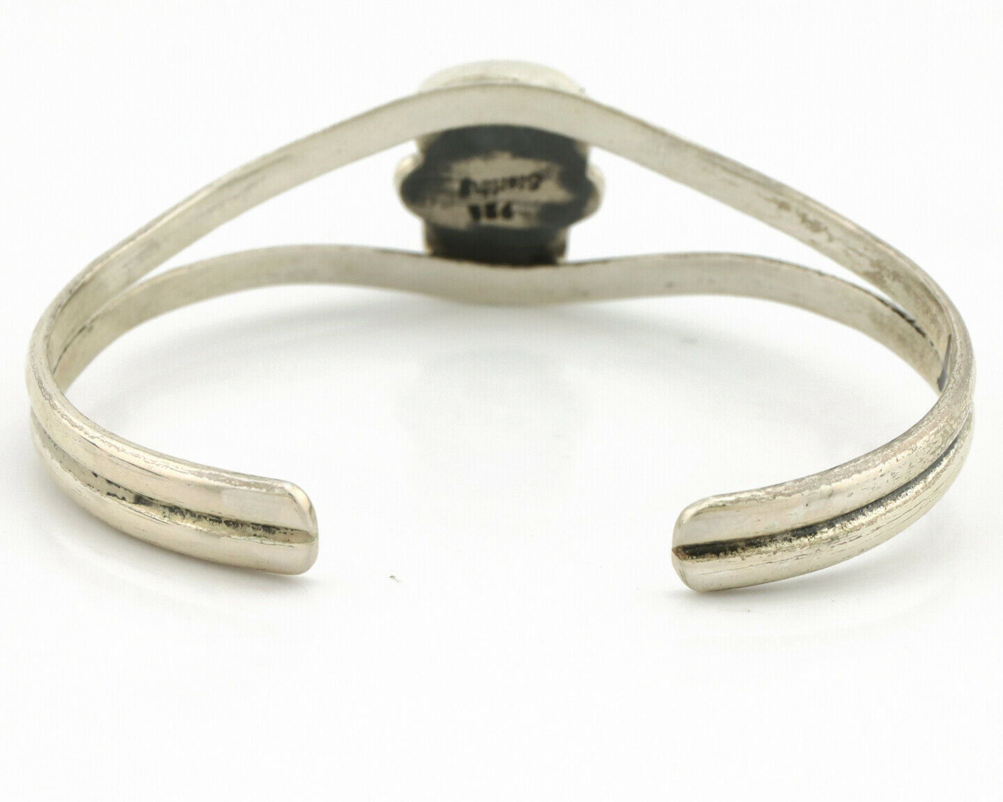 Navajo Bracelet .925 Silver Coral & Turquoise Artist Native American Artist C.90