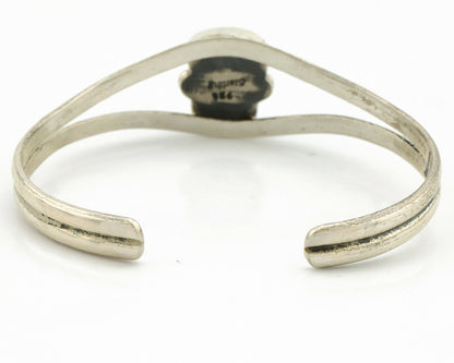 Navajo Bracelet .925 Silver Coral & Turquoise Artist Native American Artist C.90