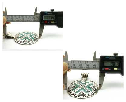 Navajo Necklace .925 Silver Kingman Turquoise Stanley Bain C.80's