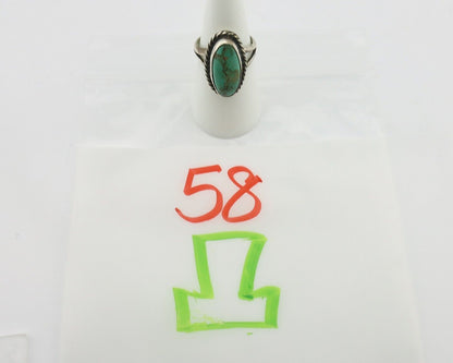 Navajo Ring 925 Silver Natural Blue Kingman Turquoise Native Artist C.80's