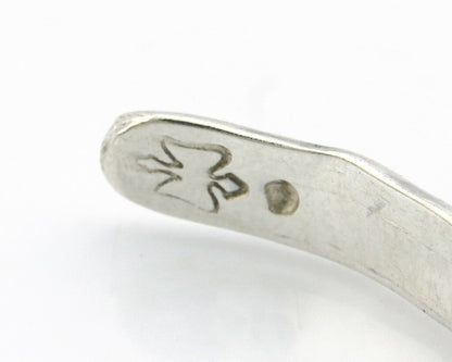 Navajo Bracelet .925 Silver Hand Stamped Arrow Head Artist Montoya C.80's