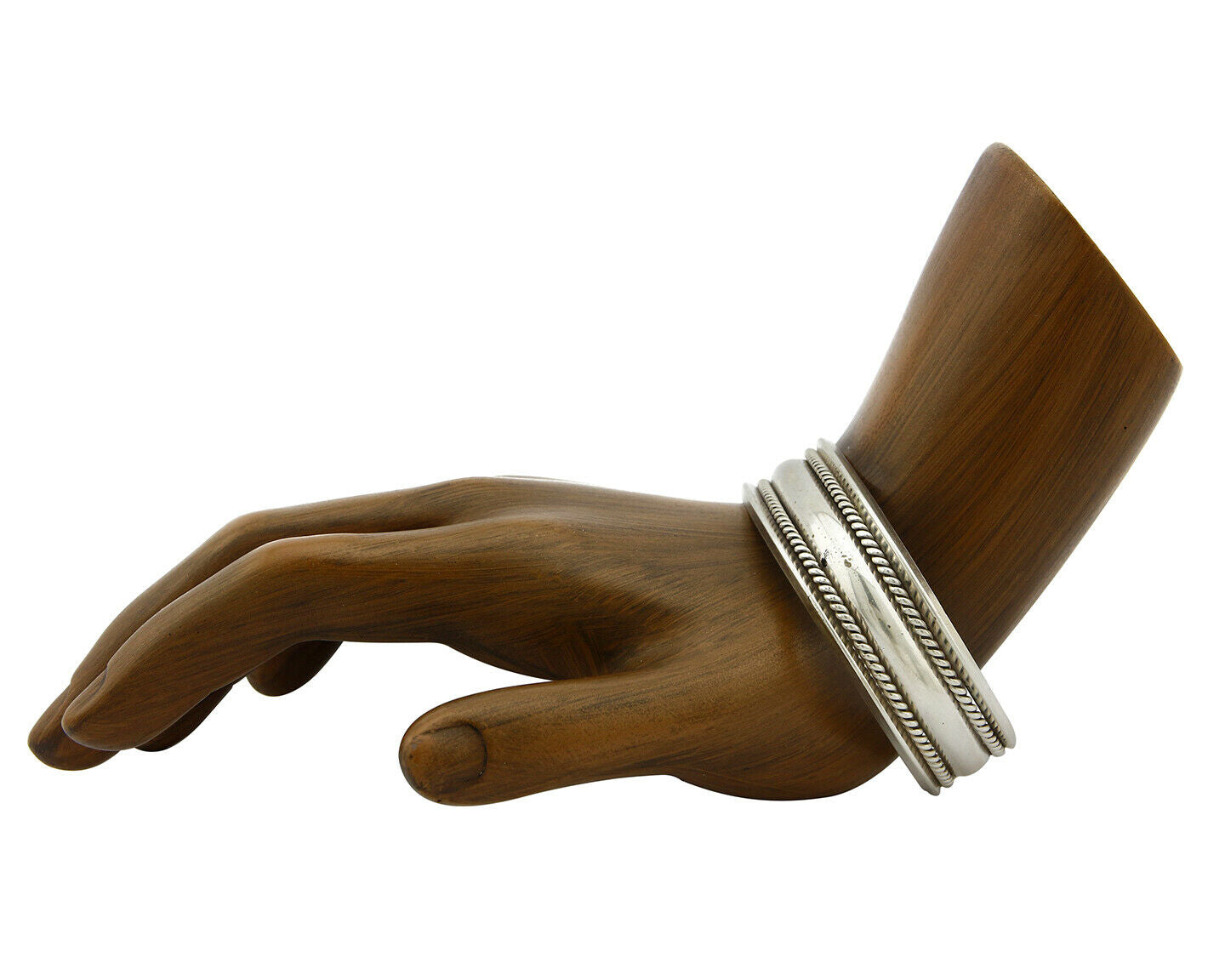 Navajo Bracelet .925 Silver Handmade Hand Stamped Signed Artist TAHE Circa 1980s