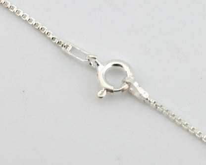 Navajo Kingman Turquoise Pendant .925 Silver Hand Stamped Signed Gecko C.80's