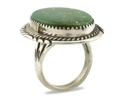 Navajo Ring .925 Silver Royston Turquoise Artist Signed M Begay C.80's
