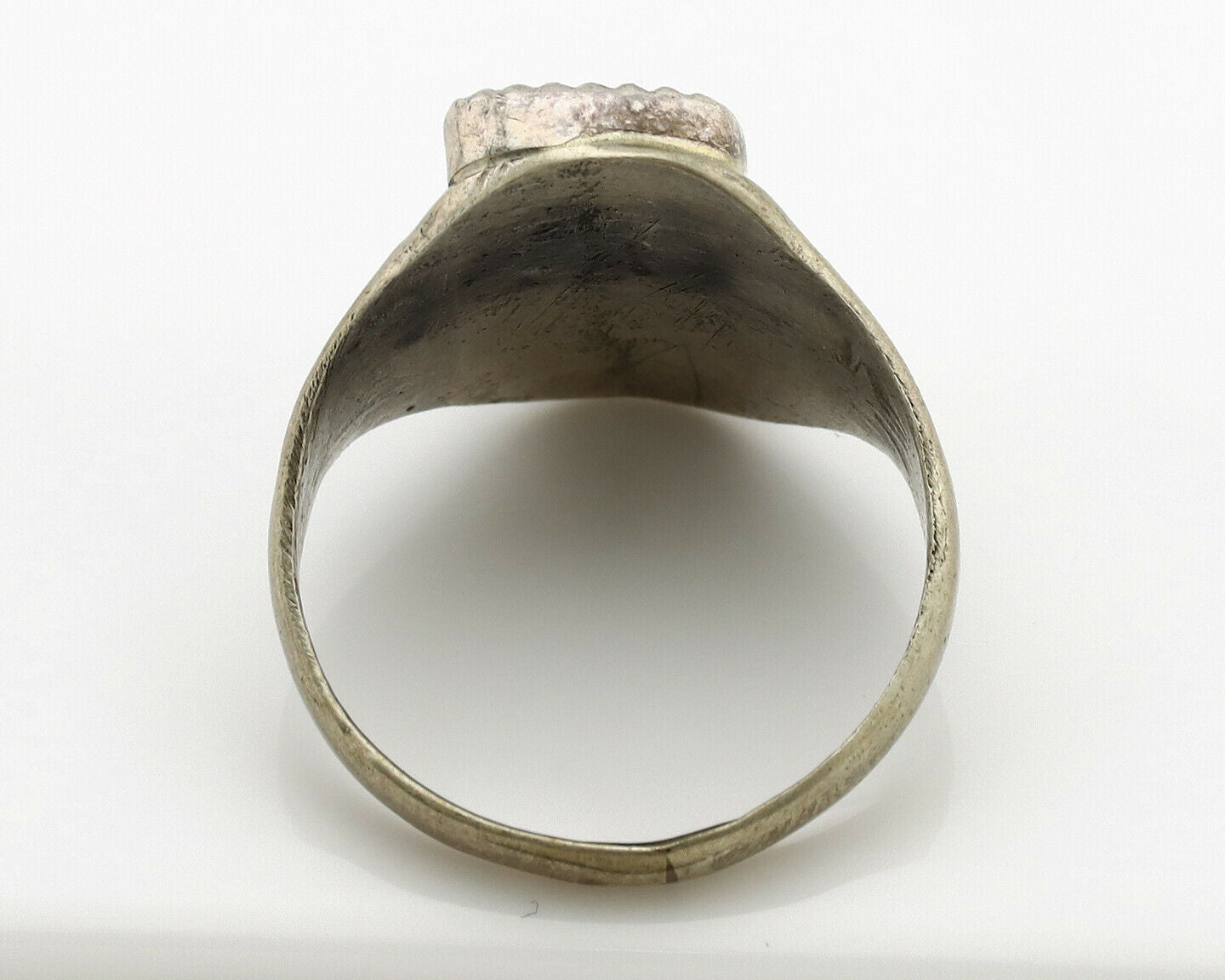 Navajo Ring .925 Silver Sleeping Beauty Turquoise Native Artist C.1980's