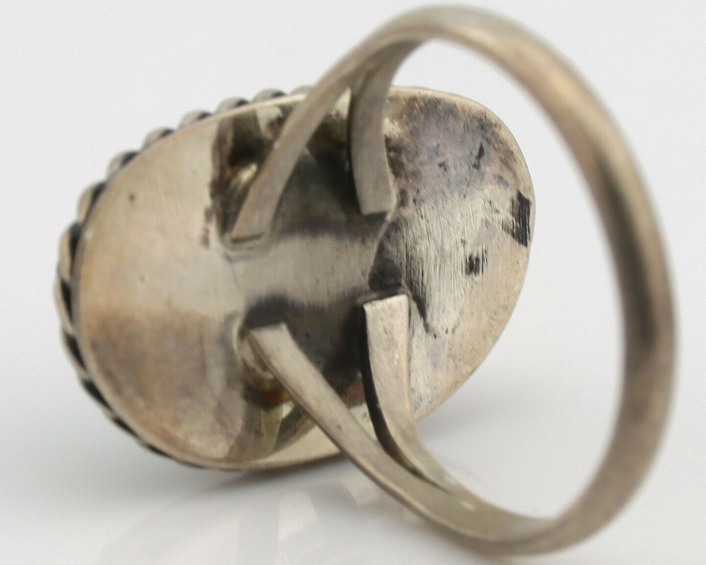 Navajo Ring .925 Silver Royston Turquoise Native Artist C.80's