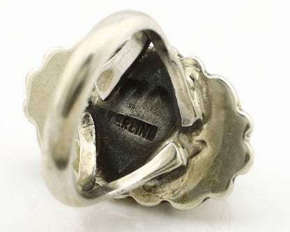 Navajo Ring .925 Silver Arizona Turquoise Signed M Montoya C.80's
