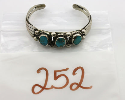 Navajo Bracelet .925 Silver Arizona Turquoise Artist Signed C Montoya Circa 80's