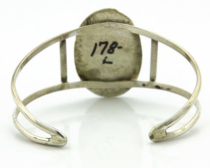 Navajo Bracelet .925 Silver Southwest Turquoise Cuff Artist Native C.80's