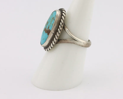 Navajo Handmade Ring 925 Silver Southwest Turquoise Native Artist C.80's