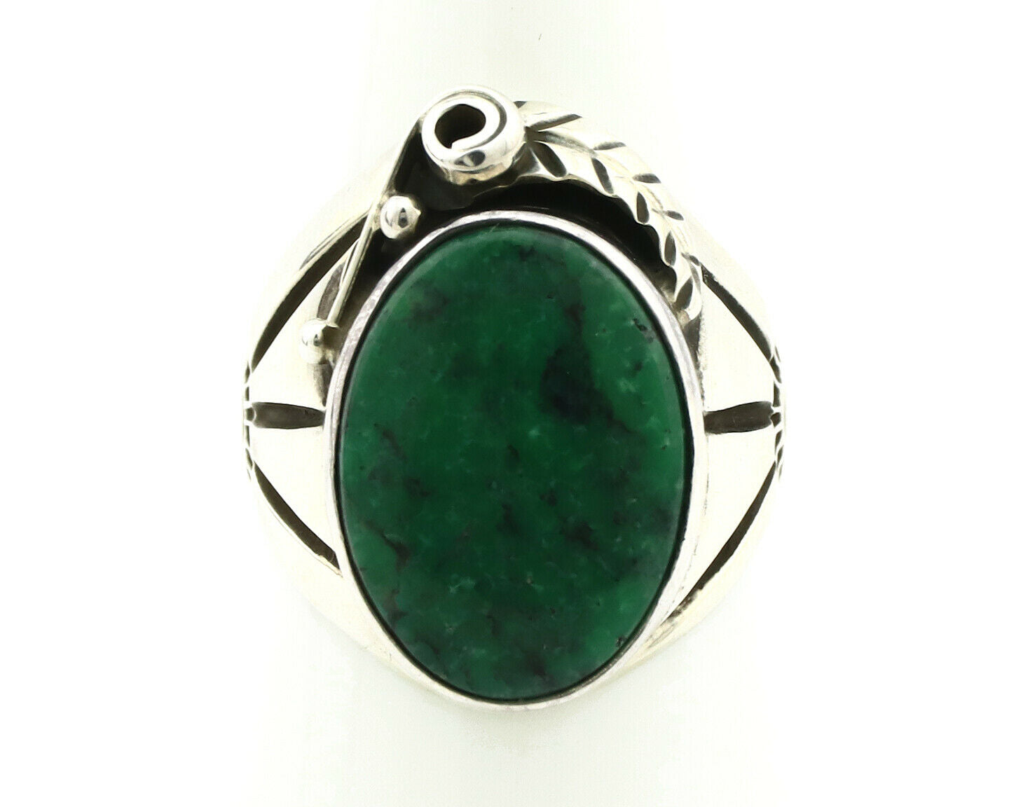 Navajo Ring .925 Silver Handmade Crescent Valley Native Artist C.80's