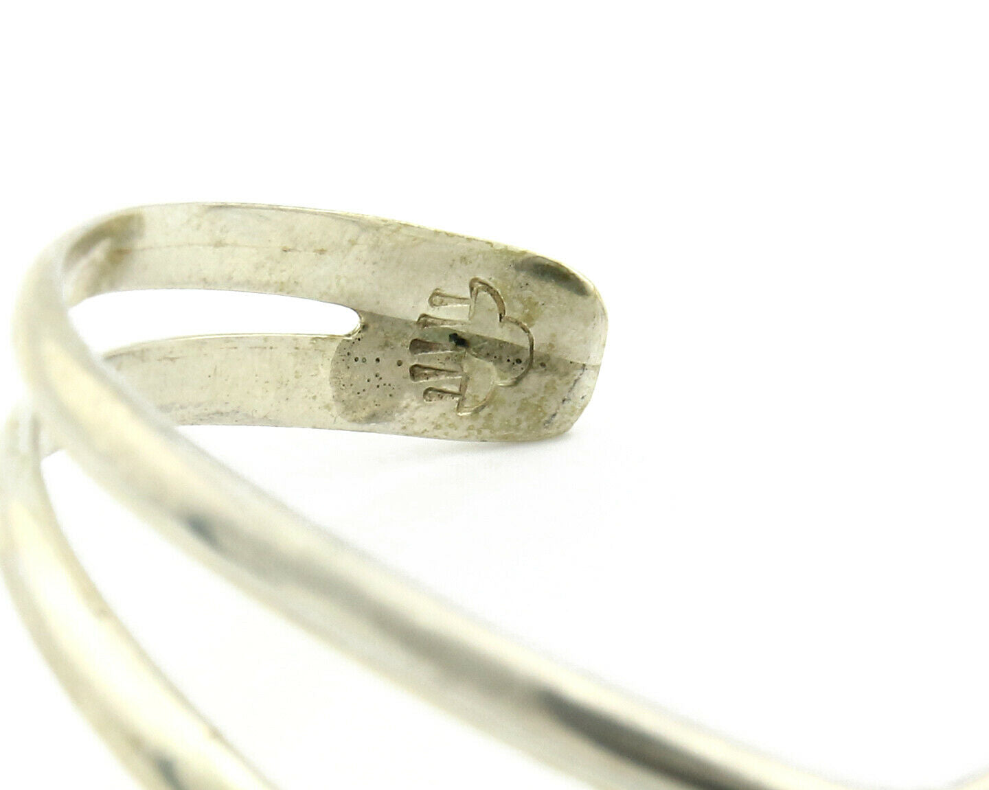 Navajo Handmade Bracelet .925 Silver Native Artist Rain Cloud C.80's