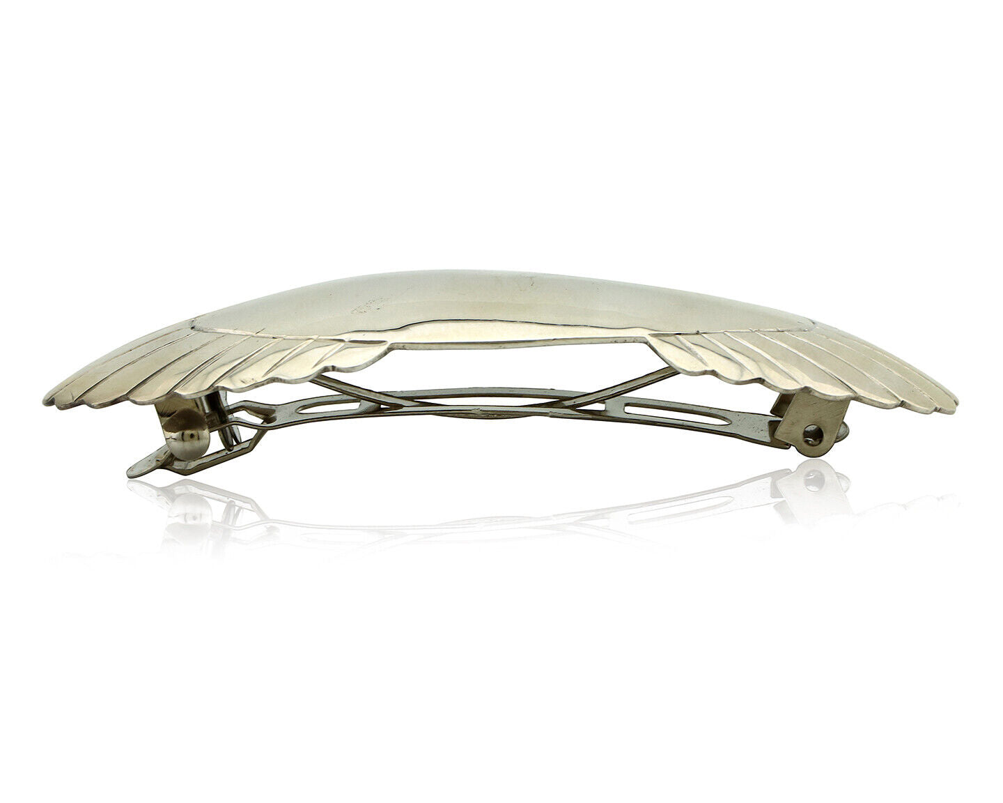 Navajo Hair Clip Barrette .925 Silver Hand Stamped Artist Signed C Montoya C80s