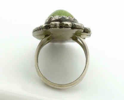 Navajo Ring .925 Silver Royston Turquoise Native American Artist C.1980's