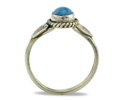 Navajo Ring 925 Silver Natural Blue Lapis Native Artist C.80's